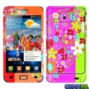 Купить наклейку на Samsung Galaxy S2 I9100 Сердечко из цветов